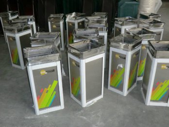 钢制垃圾桶组装