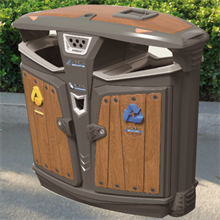 钢制分类果皮箱